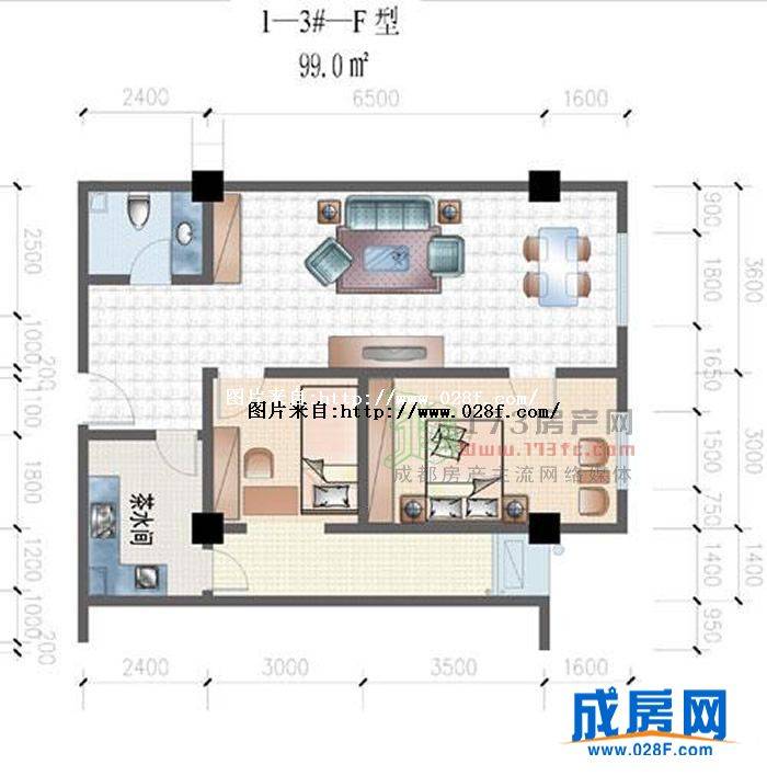 金府国际户型图,点击放大