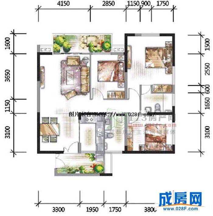 华宇蓉国府户型图,点击放大