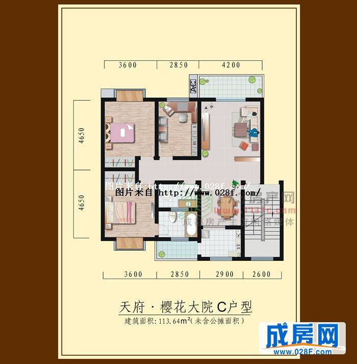 天府樱花大院户型图,点击放大
