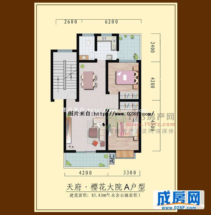 天府樱花大院户型图,点击放大
