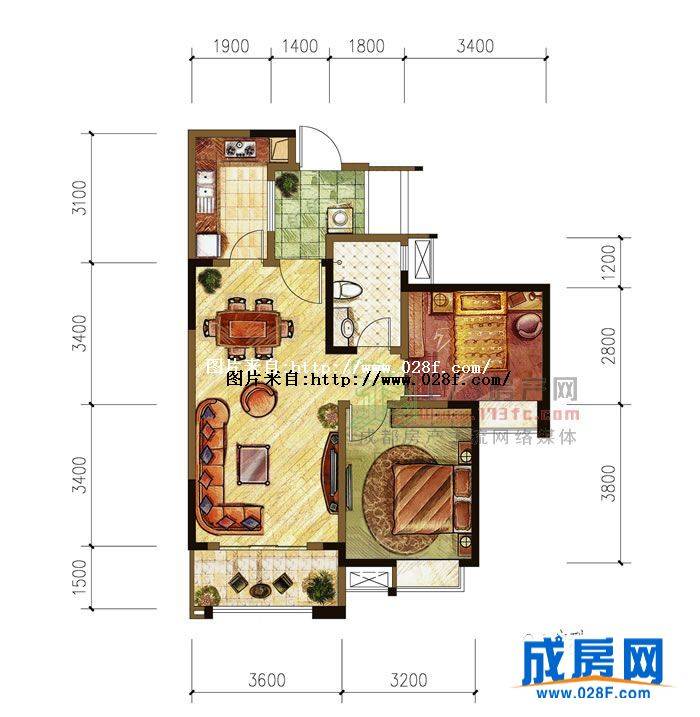 蓝光花满庭户型图,点击放大