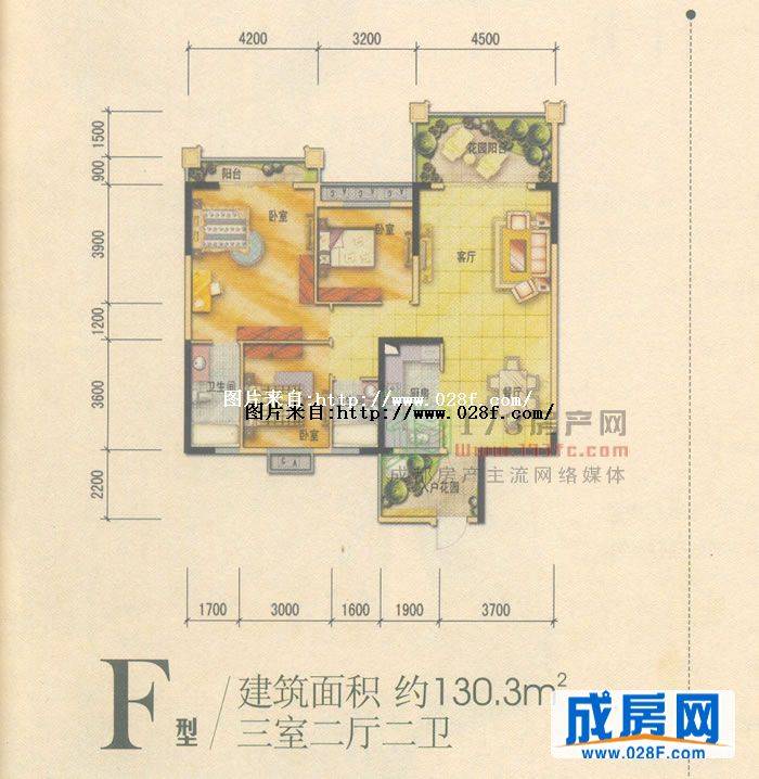 中华名园3波西卡诺户型图,点击放大