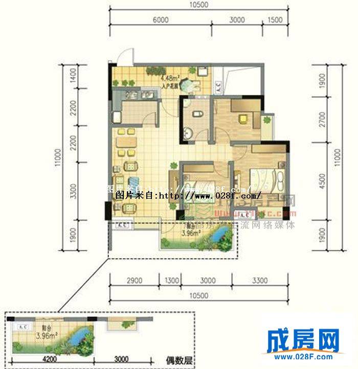 九峰国际户型图,点击放大