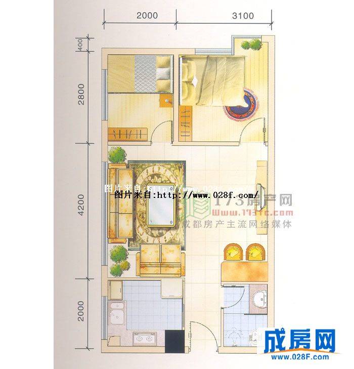 锦西国际户型图,点击放大