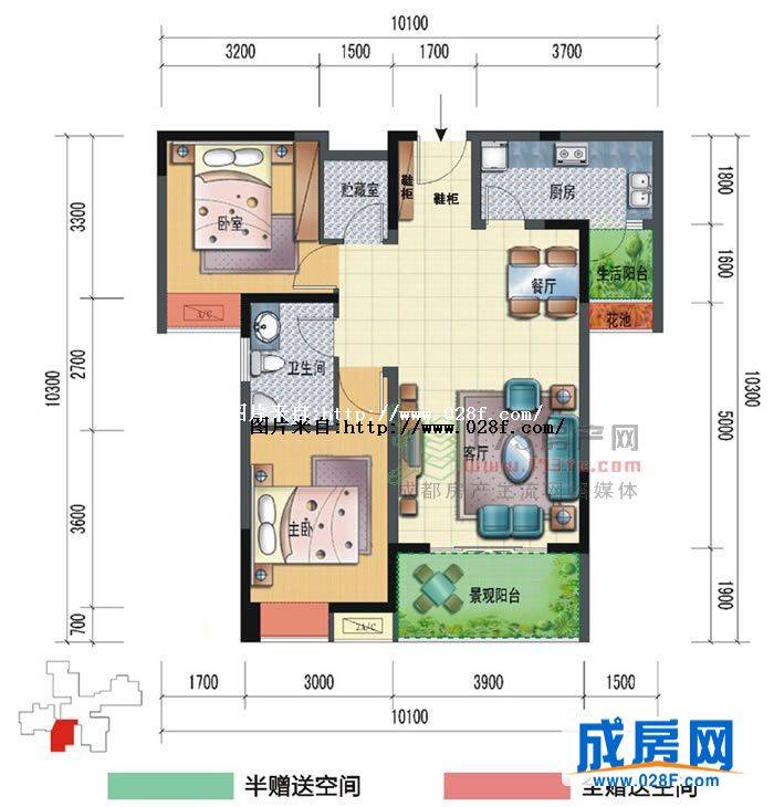 华侨凤凰国际城户型图,点击放大