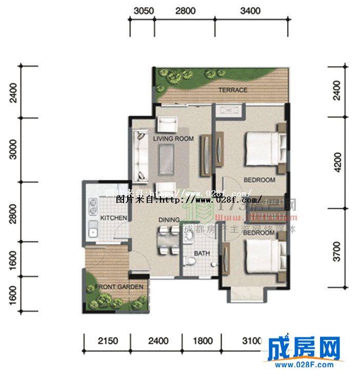 月光诚品户型图,点击放大