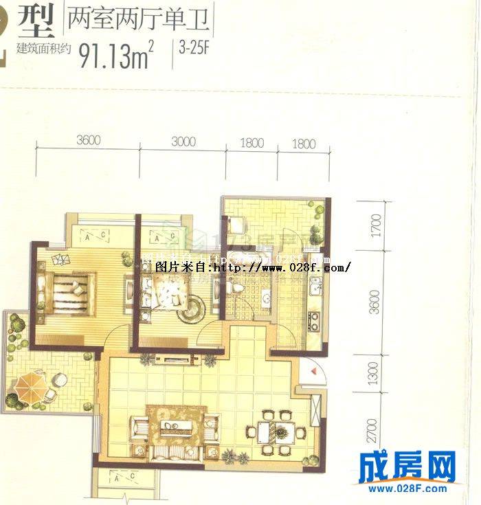 祥域户型图,点击放大