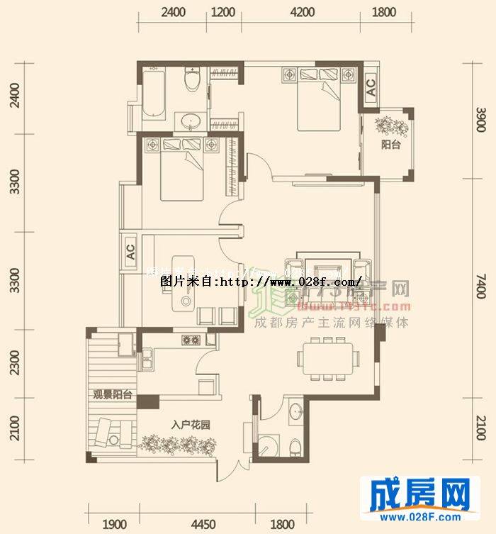 清河阳光户型图,点击放大