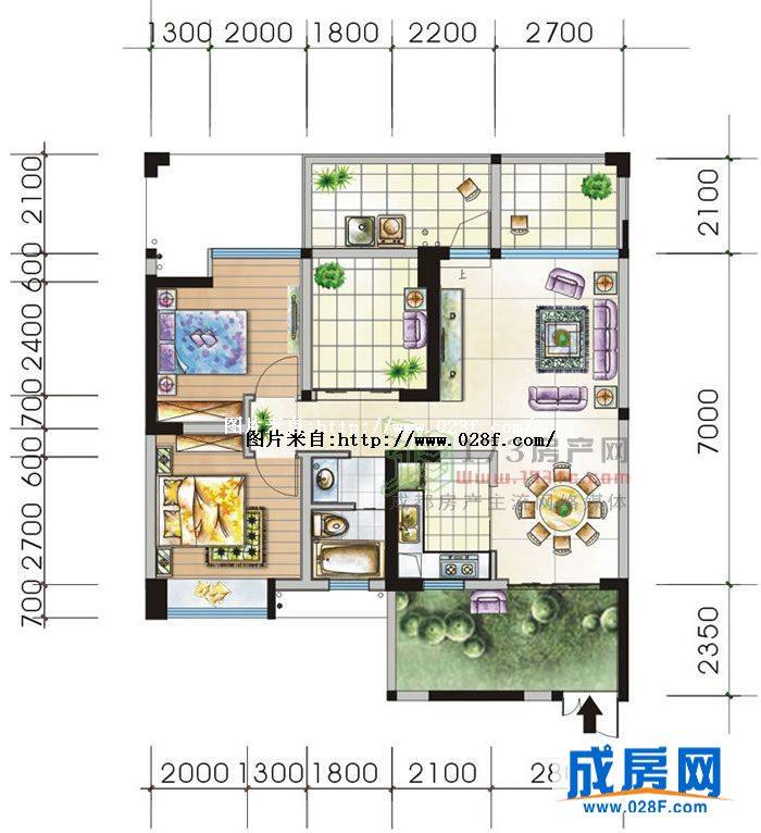 钱隆天下户型图,点击放大