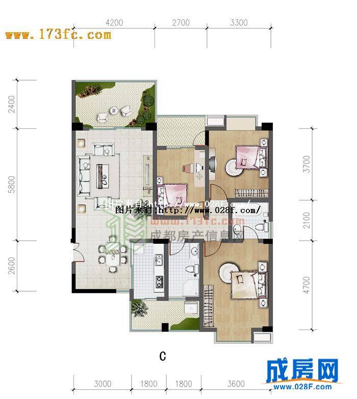 丽都帝景户型图,点击放大