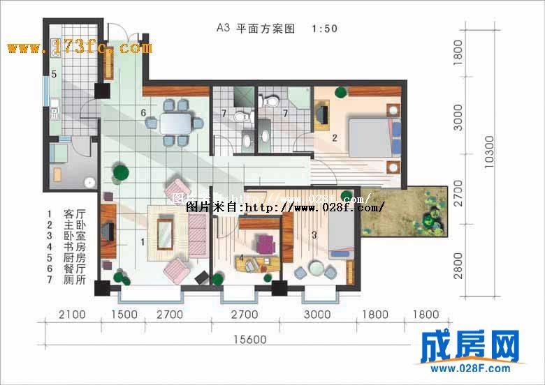 三洲佳润苑户型图,点击放大