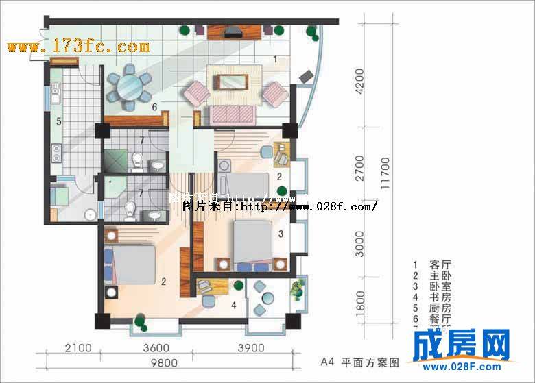 三洲佳润苑户型图,点击放大